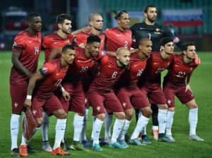 Portuguese national team pre game photo during qualifiers