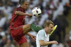 Portugal's Bruno Alves horror tackle gets him kicked out of match in 1-0 loss