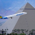 allegiant air with pyramid