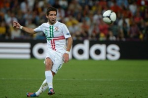not always in the spot light Joao Moutinho is Portugal's spark plug in the center of the field