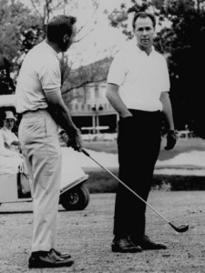Tony Lema and Arnold Palmer 1965 Carling 