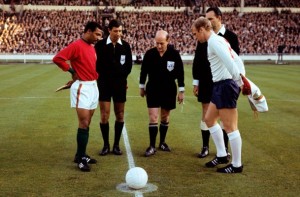 coin toss before game vs England 1966 world cup
